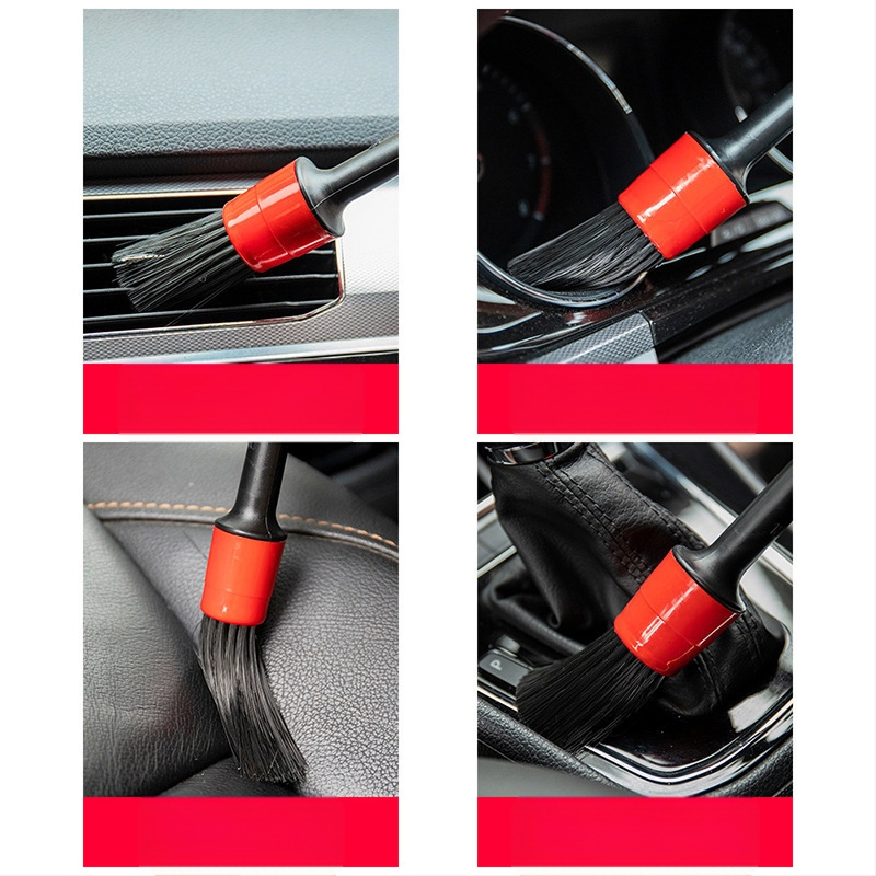 Automobilio šepetys, automobilių plovimo priežiūros tarpų šepetys, automobilio oro kondicionieriaus išleidimo angos šepetys, 5 dalių rinkinys, daugiafunkcis valymo šepetys salonui