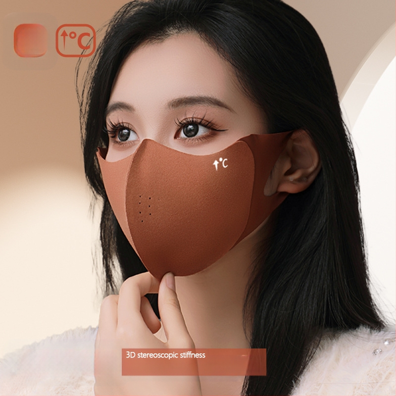 Uus mood soe mask pestav õmblusega leopardprindiga hingav mask 3D näoparandus näita nägu väike tuulekindel talvine ratsutamine