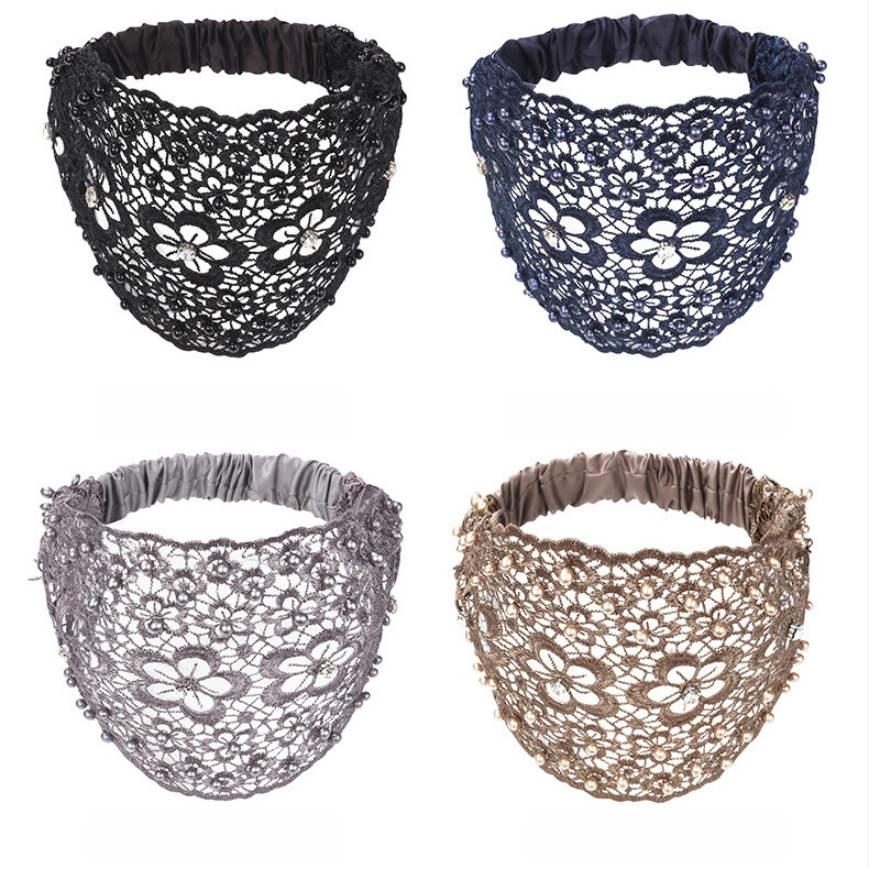 [Τεχνούργημα που καλύπτει τα λευκά μαλλιά] Νέα κοίλη ζώνη μαλλιών με δίχτυ που κυματίζει, κόκκινο φαρδύ, πιεσμένο στο πλάι, αντιολισθητικό κάλυμμα μαλλιών για τα λευκά μαλλιά