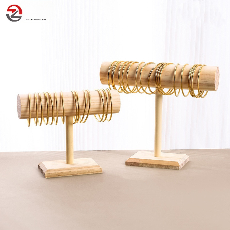 Tömörfa karkötőtartó, karkötőóra, ékszerkiállító állvány, hajgyűrű, fejpánt, ékszertartó, kellékek