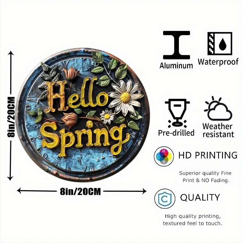 Piiriülesed plahvatused toetavad juuste põlvkonda, 20x20 cm paksune ümmargune alumiiniumist ehte dekoratiivne ripats