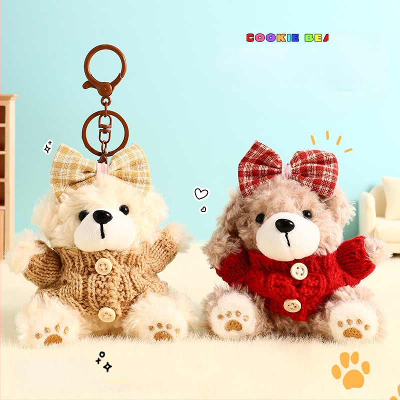 Plüss maci baba kulcstartó táska medál nagy érzékű baba pár kulcstartó egy generációnyi apró ajándék