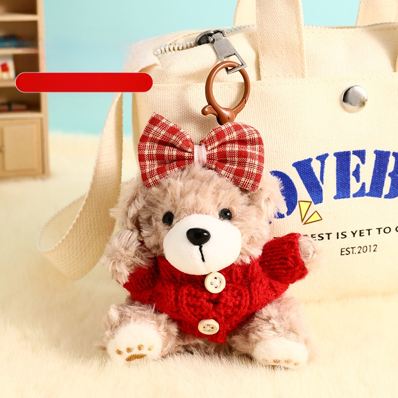 Plüss maci baba kulcstartó táska medál nagy érzékű baba pár kulcstartó egy generációnyi apró ajándék