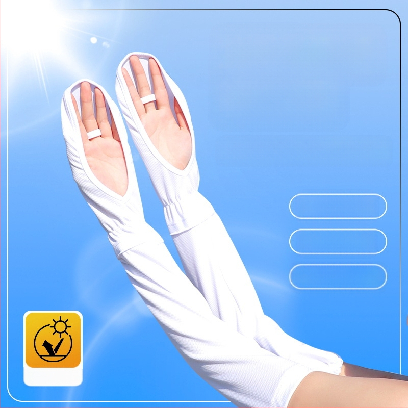 RAYA naiste kott sõrmedele, päikesekaitse varrukas, jääsiidist päikesekaitsekindad, suvine autojuhtimine, UV-kaitsega käekate UPF50+-ga