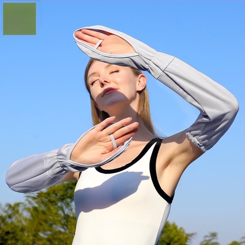 RAYA naiste kott sõrmedele, päikesekaitse varrukas, jääsiidist päikesekaitsekindad, suvine autojuhtimine, UV-kaitsega käekate UPF50+-ga