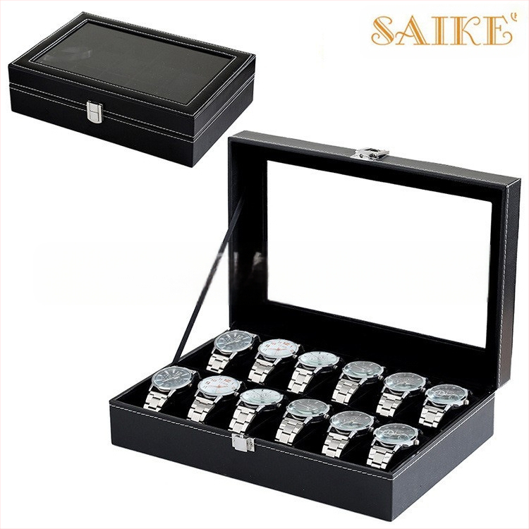 [Standartinis leidimas] „Spot“ didmeninė prekyba 12 bitų laikrodžių laikymo dėžute PU ekrano dėžutė dovanų dėžutė odinių laikrodžių dėžučių gamintojais didmeninė prekyba