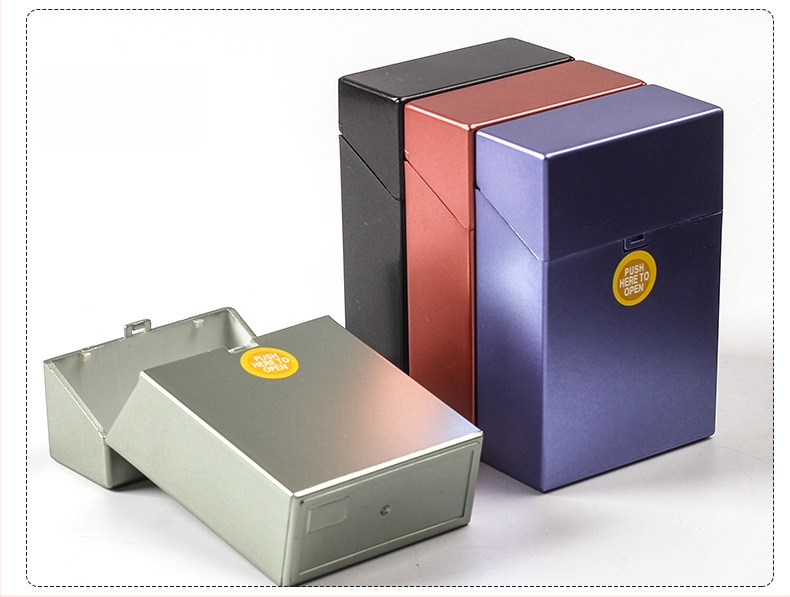 50 db-os nagy kapacitású műanyag cigarettatartó, 20-50 db-os, több specifikációjú, nyomásgátló izzadságszabályozóval ellátott, hordozható kézi cigarettatartó