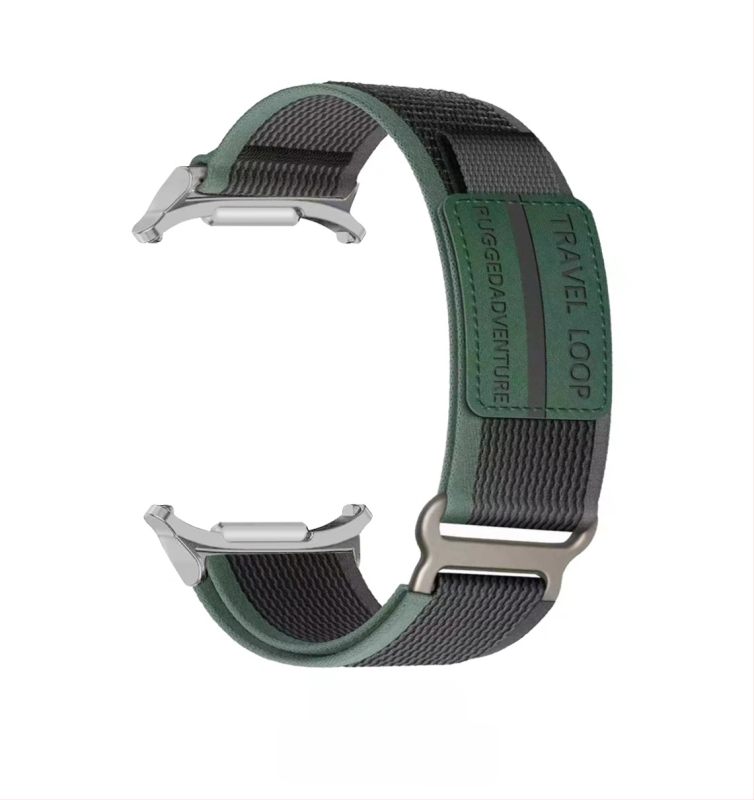 Samsung Galaxy Watch7Ultra dupla szakaszú Wild Trail nejlon tépőzáras, lélegző sportszíjjal kompatibilis