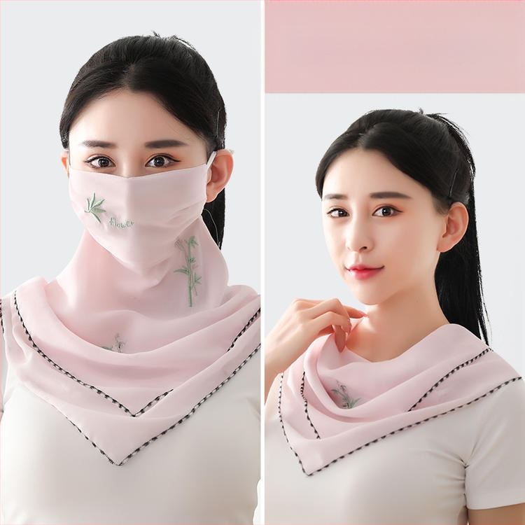 Suvine jääsiidist päikesekaitsekreem naistele, õhuke hingav suvine UV-vastane näomask, täisnäo päikesevari näole Kini