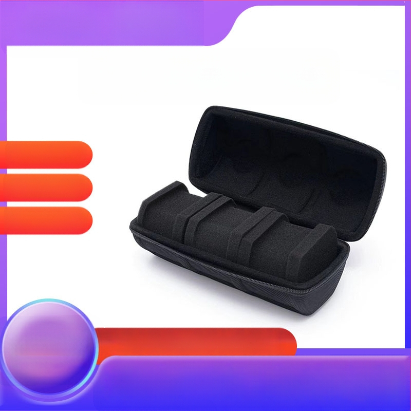 Tiesioginio gamyklinio pardavimo Eva laikrodžių dėžutė, atspari vandeniui ir kritimui, trijų padėčių juodas laikrodžių krepšys, nešiojama Eva laikrodžių laikymo dėžutė.