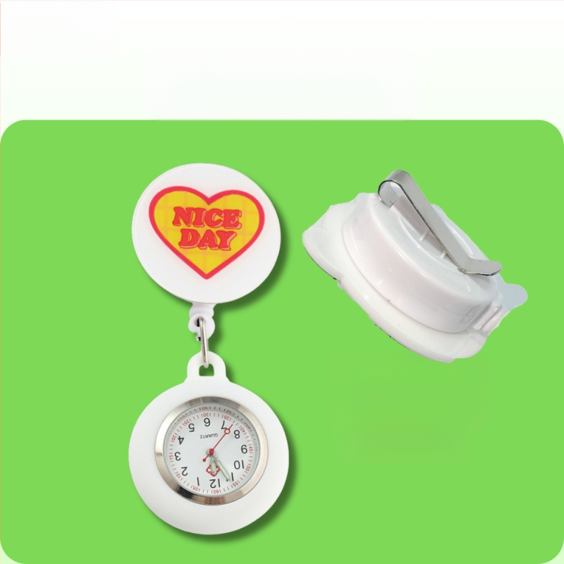 Behúzható nővéróra, Aranyos zsebóra, Függőóra orvosoknak, Világító óra diákoknak, Női modell, Raktáron, Gyors szállítás, Világító számlap