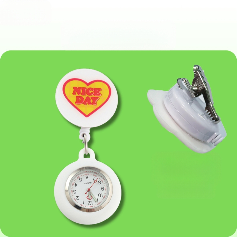 Behúzható nővéróra, Aranyos zsebóra, Függőóra orvosoknak, Világító óra diákoknak, Női modell, Raktáron, Gyors szállítás, Világító számlap