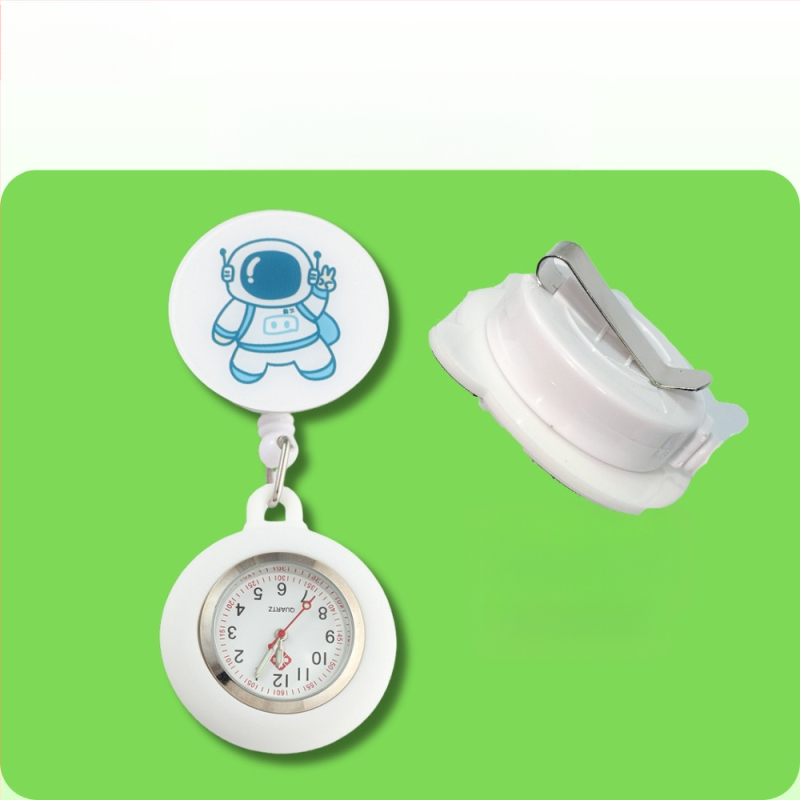 Behúzható nővéróra, Aranyos zsebóra, Függőóra orvosoknak, Világító óra diákoknak, Női modell, Raktáron, Gyors szállítás, Világító számlap