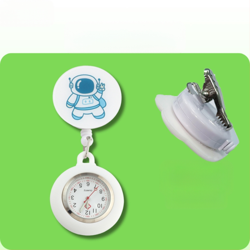 Behúzható nővéróra, Aranyos zsebóra, Függőóra orvosoknak, Világító óra diákoknak, Női modell, Raktáron, Gyors szállítás, Világító számlap