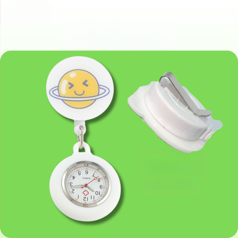 Behúzható nővéróra, Aranyos zsebóra, Függőóra orvosoknak, Világító óra diákoknak, Női modell, Raktáron, Gyors szállítás, Világító számlap