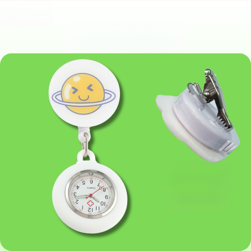 Behúzható nővéróra, Aranyos zsebóra, Függőóra orvosoknak, Világító óra diákoknak, Női modell, Raktáron, Gyors szállítás, Világító számlap