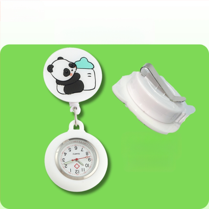 Behúzható nővéróra, Aranyos zsebóra, Függőóra orvosoknak, Világító óra diákoknak, Női modell, Raktáron, Gyors szállítás, Világító számlap