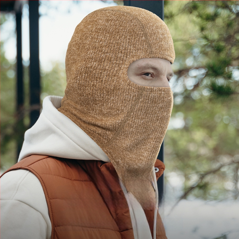 Sun Moss talvine suusapeakate, näokaitse, soe külmakindel suusa- ja lumelauakiiver, vooderdatud villast kootud peakattega müts
