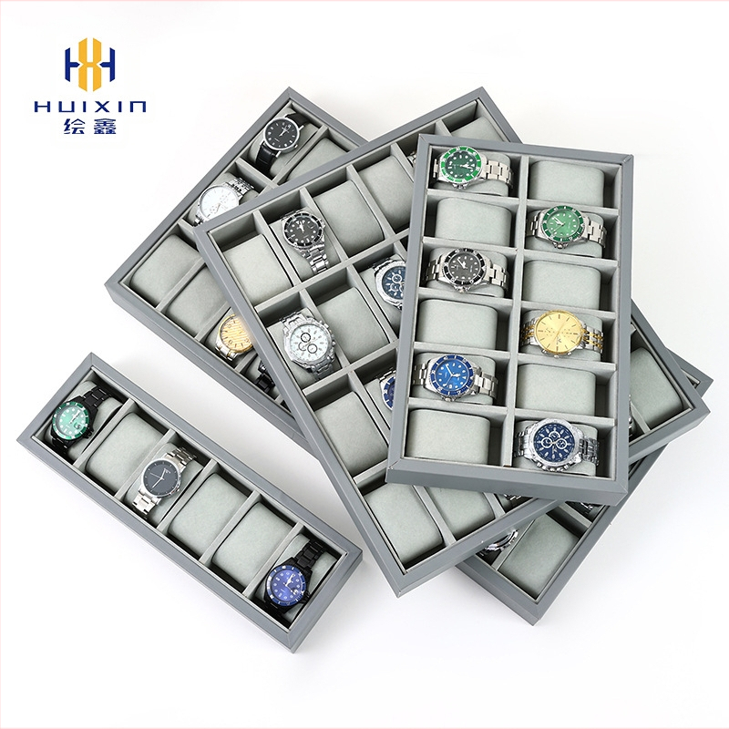 Hall PU nahast kellade vitriinkapp suure mahutavusega 30 ruudustikuga kellade vitriinkapp meeste ja naiste käevõrude hoiustamiseks