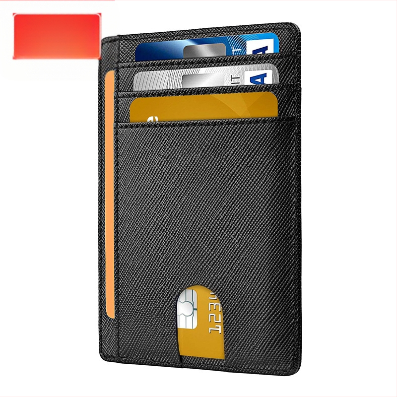 Piiriülene kaardikott väliskaubandusele meestele RFID vargusvastane hari Euroopa ja Ameerika kaardikott meestele Amazoni kaardikomplekt õhusildiauguga
