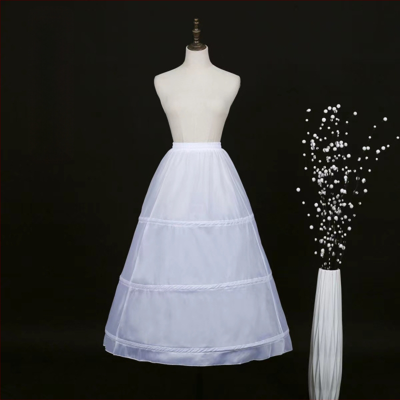 Rūpnīcas tiešā svārki līgavas kāzu kleitai grīdas svārki ārējā tirdzniecība trīs vai četri vai seši apļi elastīga jostas siksna kaula kāzu kleita apakšsvārki