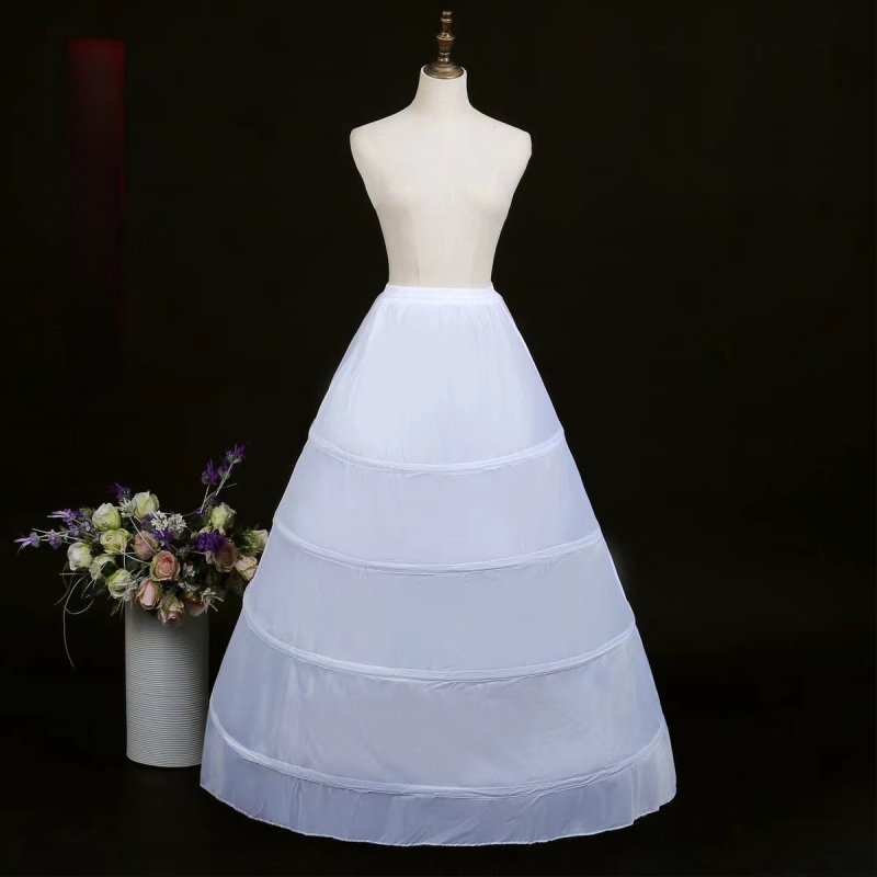 Rūpnīcas tiešā svārki līgavas kāzu kleitai grīdas svārki ārējā tirdzniecība trīs vai četri vai seši apļi elastīga jostas siksna kaula kāzu kleita apakšsvārki