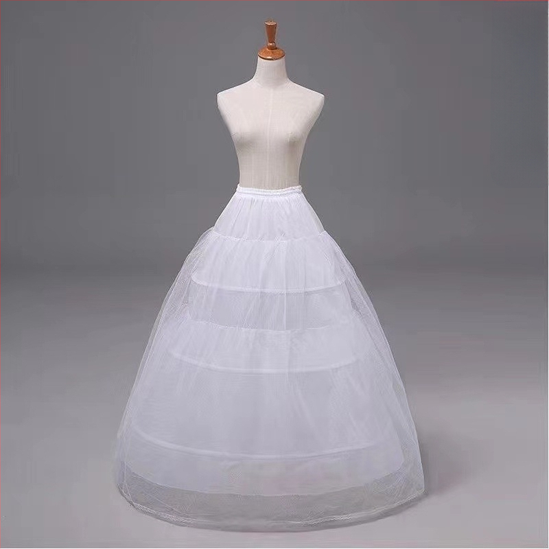 Rūpnīcas tiešā svārki līgavas kāzu kleitai grīdas svārki ārējā tirdzniecība trīs vai četri vai seši apļi elastīga jostas siksna kaula kāzu kleita apakšsvārki