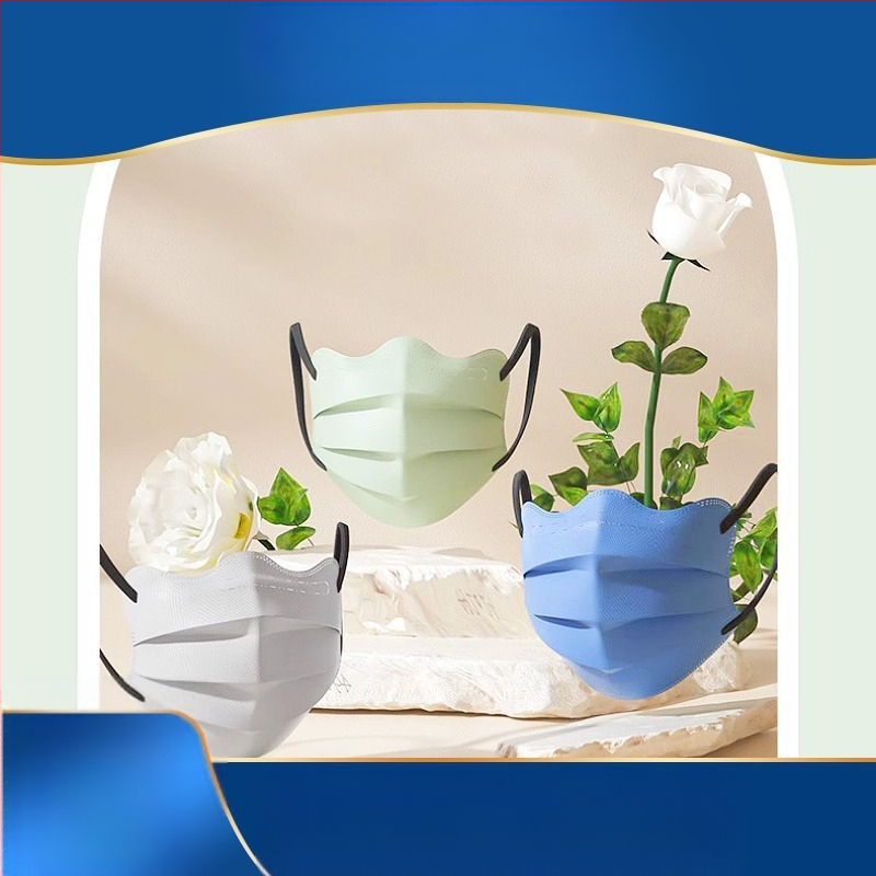 Morandi Color Ιατρική Μάσκα Μίας Χρήσης Ιατρική Χειρουργική Τρισδιάστατο Κύμα Πεταλούδας Β Γωνία Ματιών Προσώπου Γυναικεία Υψηλή Χρωματική Αξία