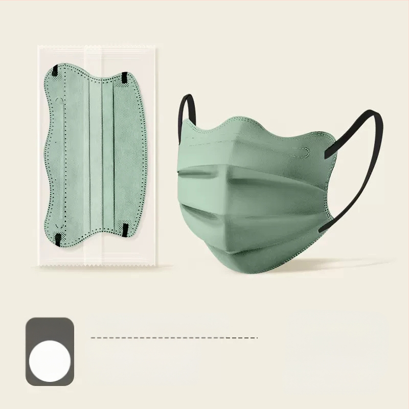 Morandi Color Ιατρική Μάσκα Μίας Χρήσης Ιατρική Χειρουργική Τρισδιάστατο Κύμα Πεταλούδας Β Γωνία Ματιών Προσώπου Γυναικεία Υψηλή Χρωματική Αξία