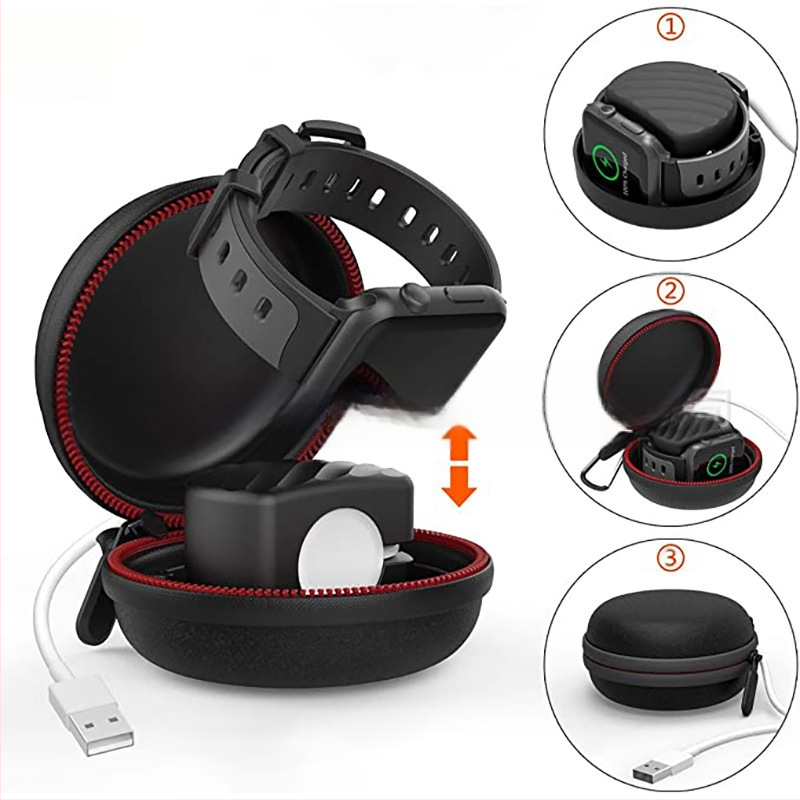 EVA kõrge kõvadusega äriklassi veekindel kaasaskantav kellakott Apple Watchi laadimise hoiukarp piiriüleselt laos