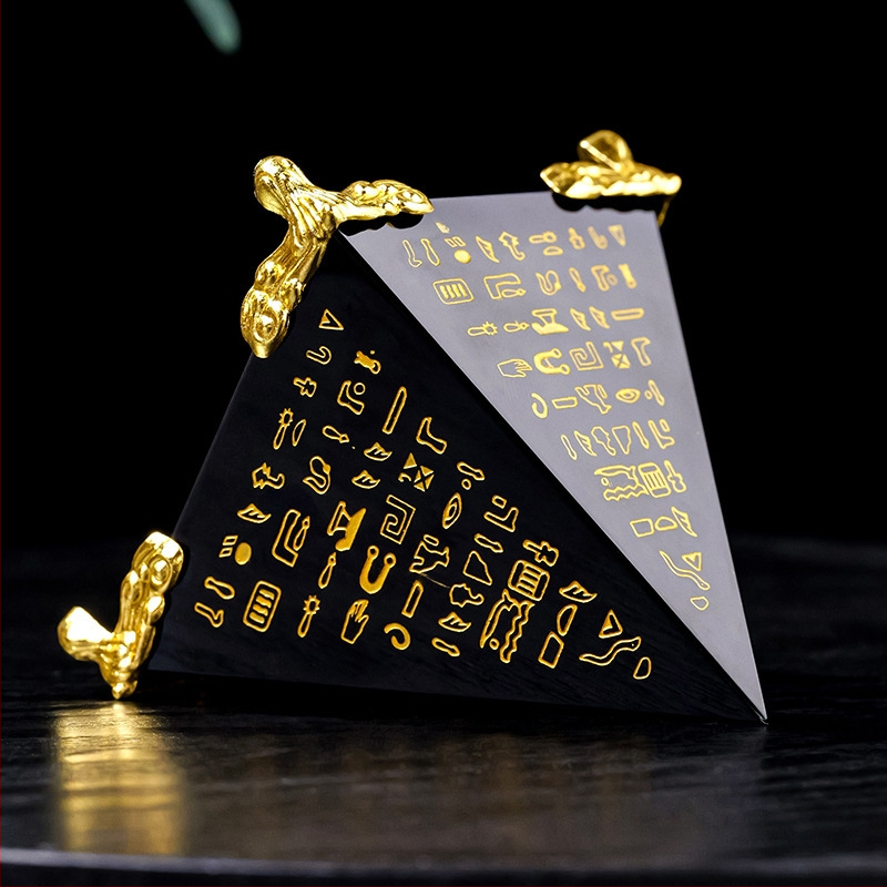 Határokon átnyúló obszidián szentírás piramis ókori egyiptomi kristálypiramis meditációs energiatorony lakberendezési díszek