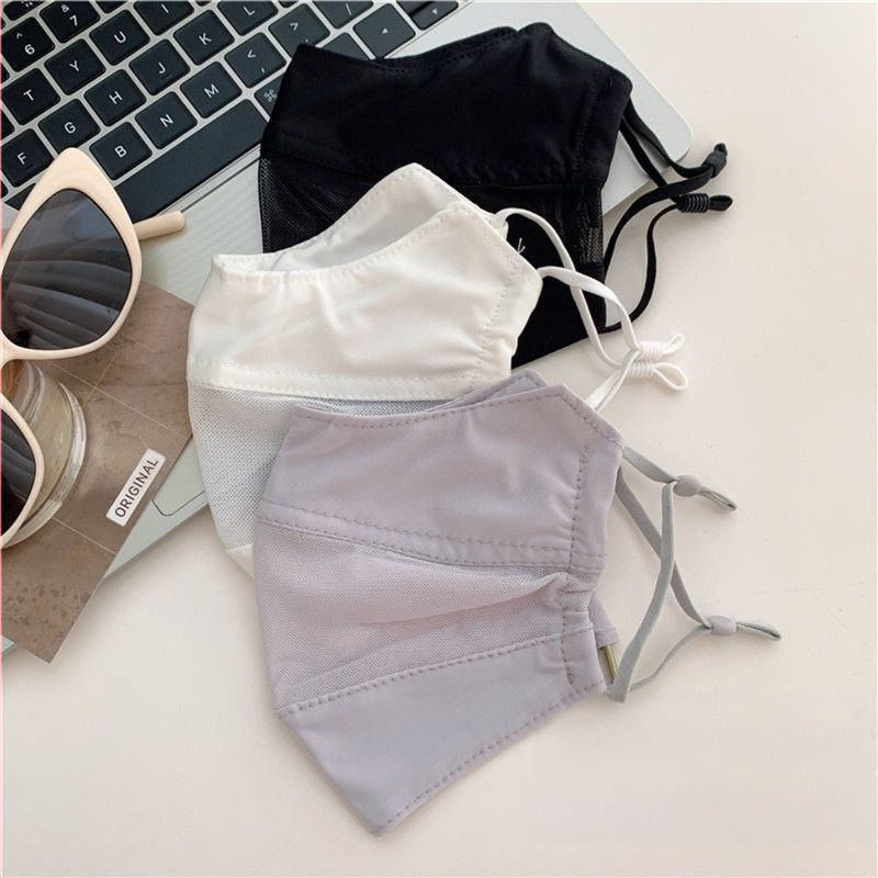 Päikesekaitsemask naistele UV-kindel võrgust hingav suvine õhuke silmanurgast 3D kolmemõõtmeline tolmukindel näokate mask