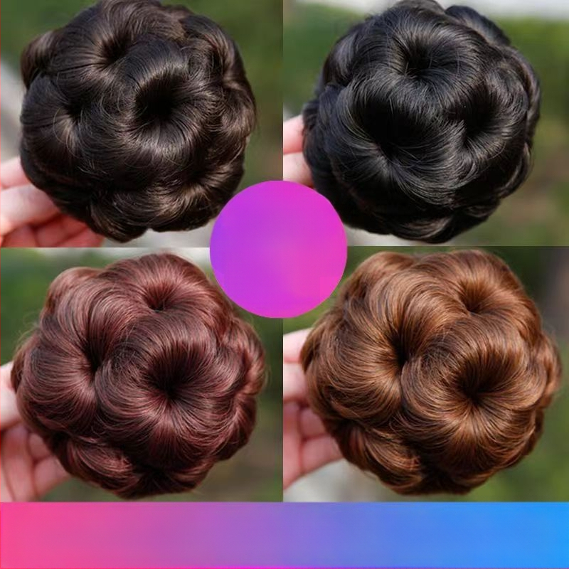 Üheksa lille, viievärviline juukserõngas, pallipea, lilleline juuksekott, kinnitusklamber, juukseklamber, võltsjuuste lokirõngas, laos, hulgimüügis