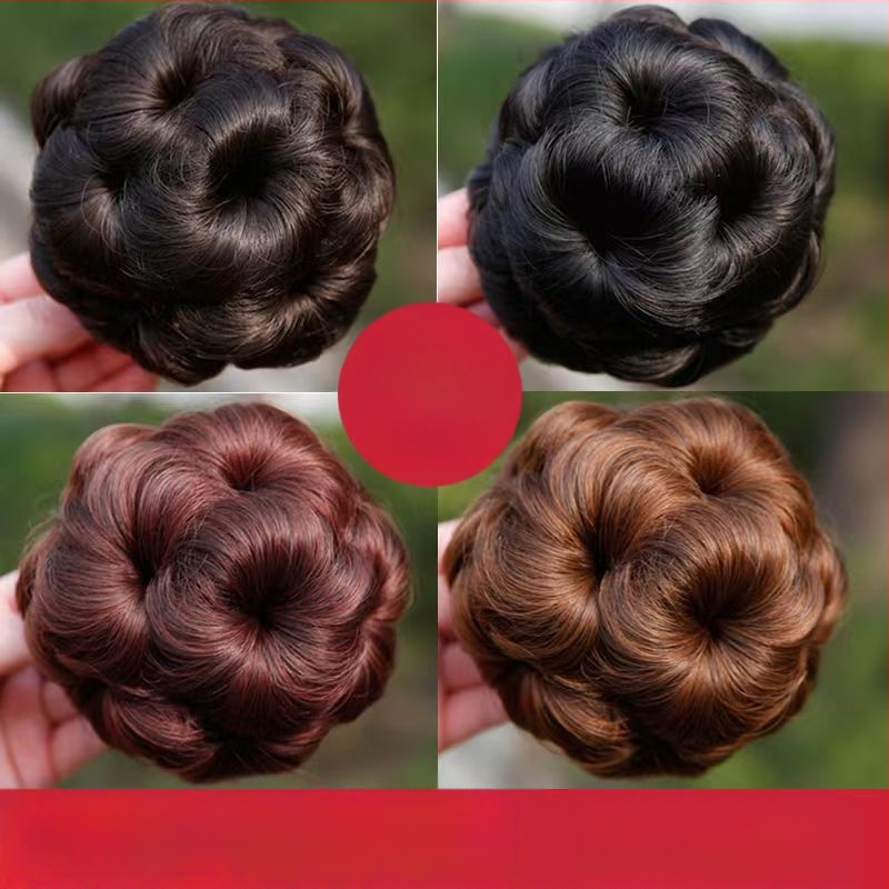 Üheksa lille, viievärviline juukserõngas, pallipea, lilleline juuksekott, kinnitusklamber, juukseklamber, võltsjuuste lokirõngas, laos, hulgimüügis