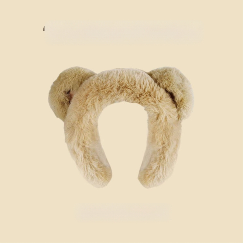 Téli rajzfilm medve fül plüss hajpánt széles szélű fülmelegítő lányoknak aranyos fagyálló meleg fülvédő fültáska fülvédők