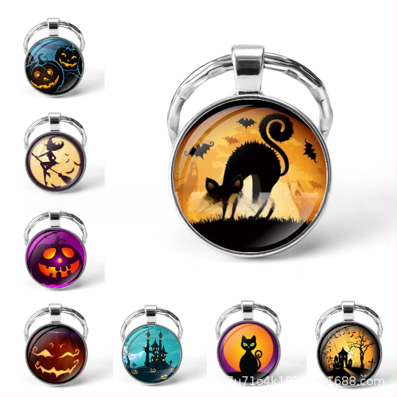 kívánság AliExpress robbanások Halloween idő drágakő fém kulcstartó külkereskedelmi ékszergyártók nagykereskedelme