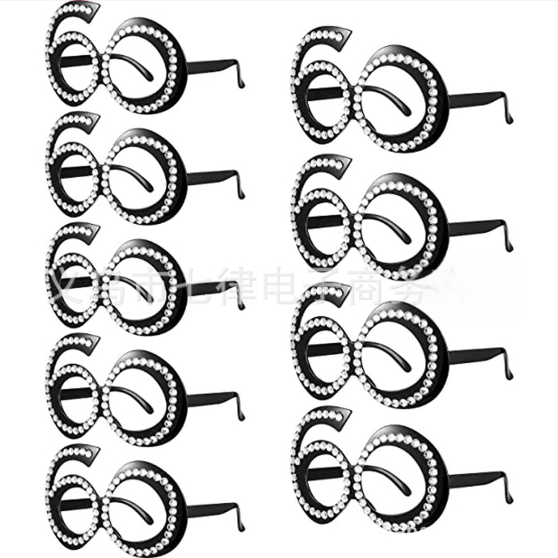 30 éves 40 éves 50 éves digitális születésnapi szemüveg új születésnapi parti korona vállpántos etikett pántos öltöny