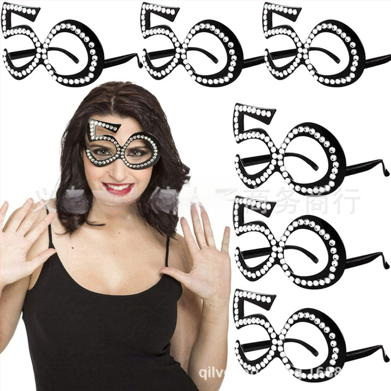 30 éves 40 éves 50 éves digitális születésnapi szemüveg új születésnapi parti korona vállpántos etikett pántos öltöny