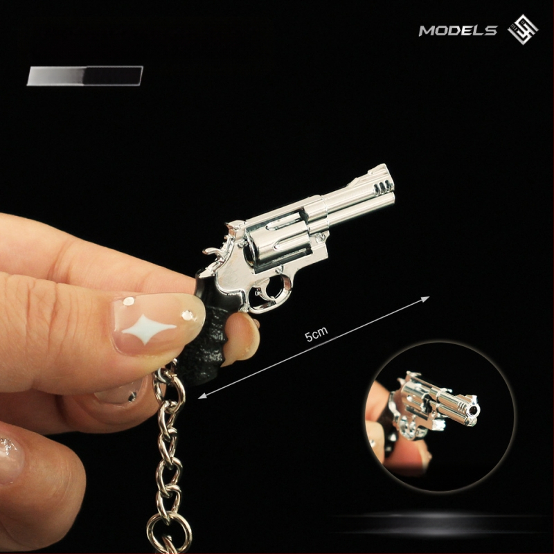 Béke Elite környező fém kulcstartó Smith Wesson Revolver kispuska modell iskolatáska ötvözet medál