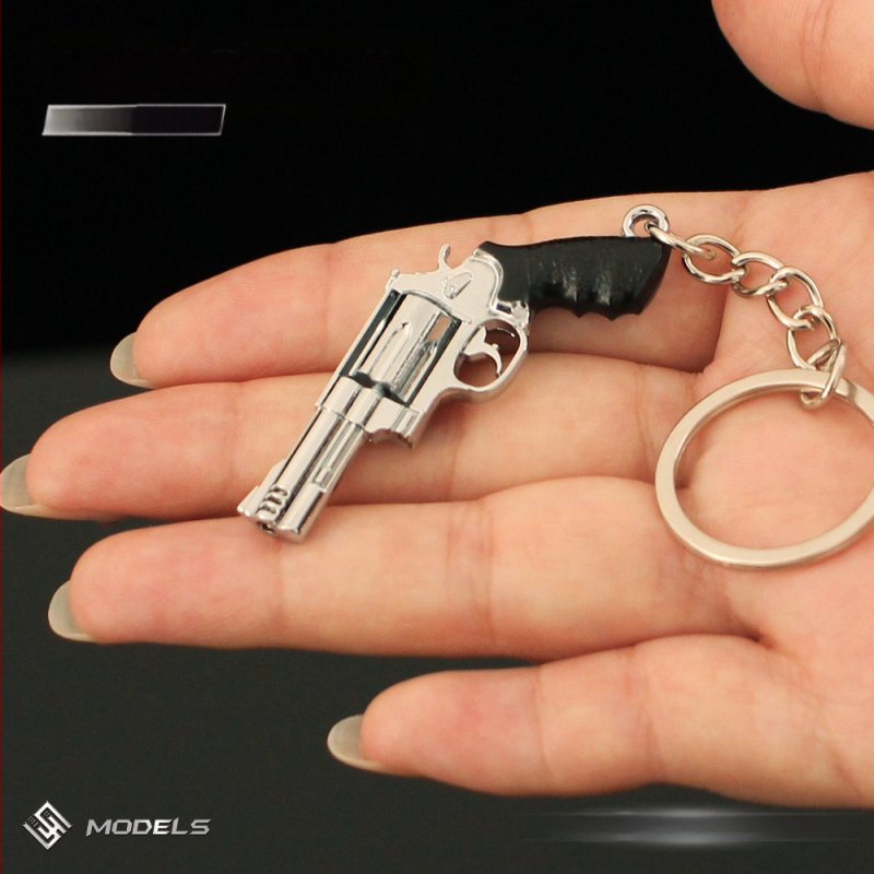 Béke Elite környező fém kulcstartó Smith Wesson Revolver kispuska modell iskolatáska ötvözet medál