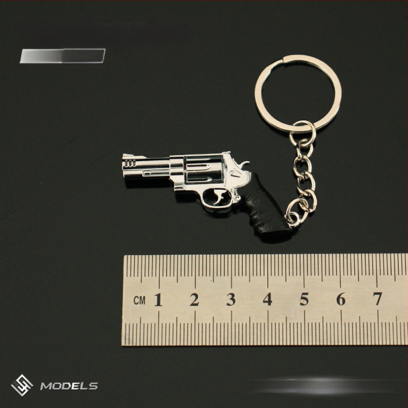 Béke Elite környező fém kulcstartó Smith Wesson Revolver kispuska modell iskolatáska ötvözet medál