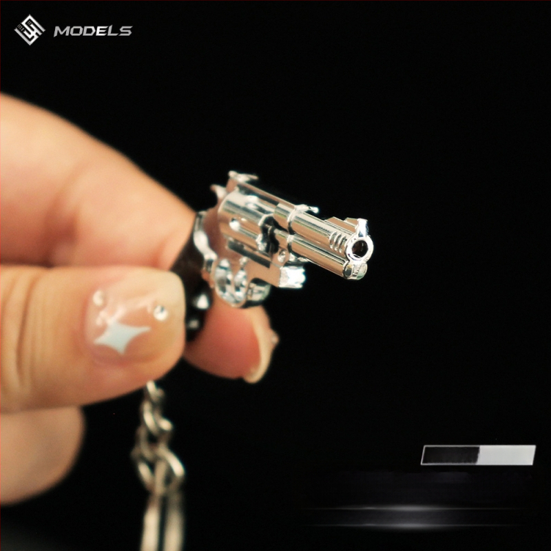 Béke Elite környező fém kulcstartó Smith Wesson Revolver kispuska modell iskolatáska ötvözet medál