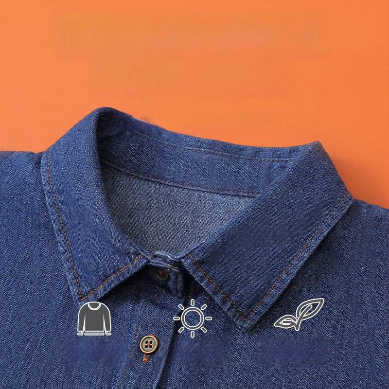 Naiste kevad- ja sügisene teksariie, mitmekülgne Korea stiilis särkkrae ja kampsun, meeste moodne vabaaja võltskrae