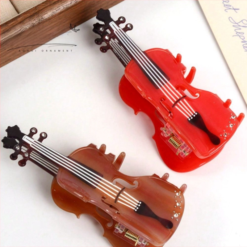 Külkereskedelem, határokon átnyúló új, kreatív, egyszerű, faerezetes hegedű hajtű, nagy érzékkel a fej hátsó részén lévő hajcsavarhoz, nagykereskedelem