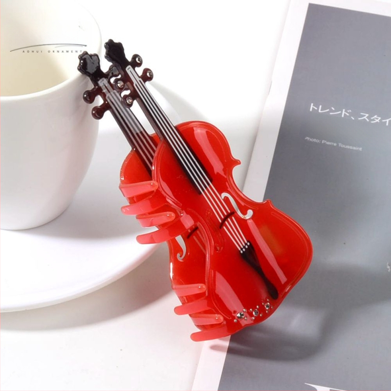 Külkereskedelem, határokon átnyúló új, kreatív, egyszerű, faerezetes hegedű hajtű, nagy érzékkel a fej hátsó részén lévő hajcsavarhoz, nagykereskedelem