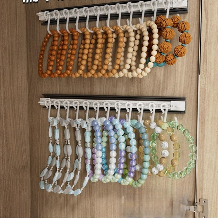 Kézzel készített tárolódoboz, ütésmentes játék, kristálygyöngyök, nyakláncok, ékszerek akasztói, pályára szerelhető karkötők, állvány