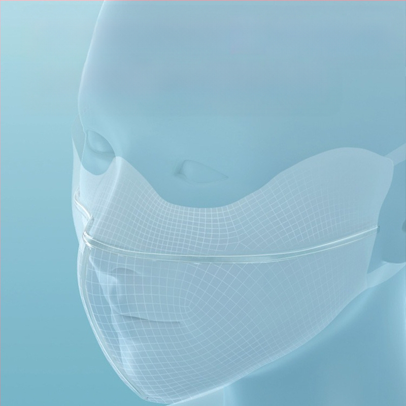 Suvine must kummist äärega Gini nailonist jääsiidist päikesekaitsemask naistele UPF50 hingav ratsapatsimask