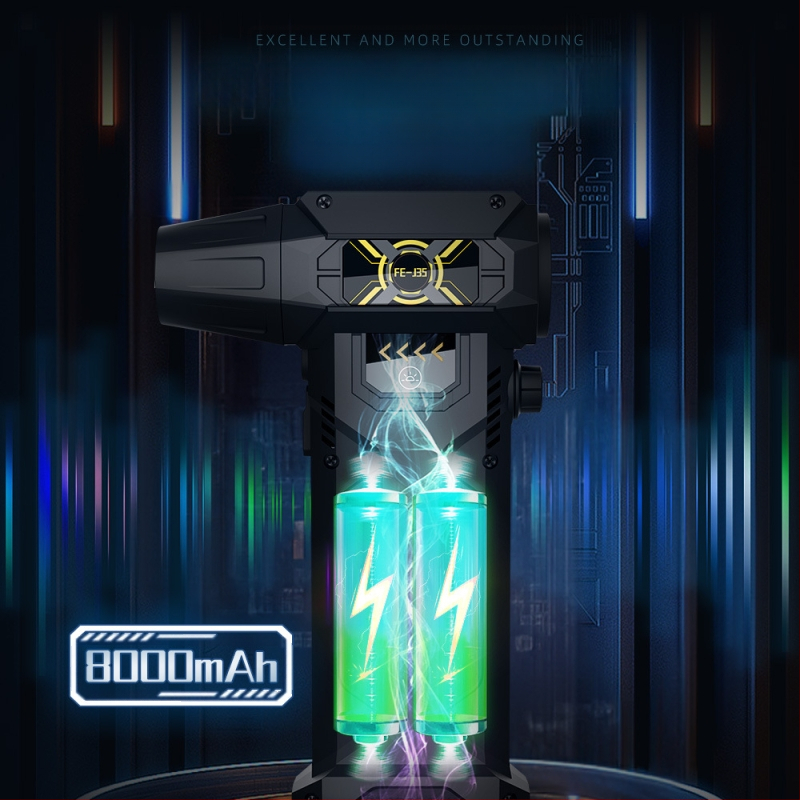 130 000 apsisukimų nešiojamas smurtinis turbo ventiliatorius, itin vėjo greičio reguliavimas su lengvu dulkių surinktuvu automobiliniam dulkių siurbliui