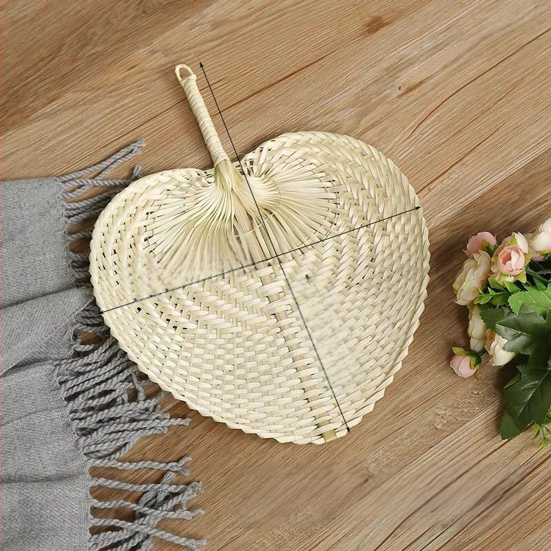 Őszibarack alakú bambusz ventilátor régimódi színes őszibarack szív alakú ventilátor nyári kézi ventilátor régi baba szúnyogriasztó hűtőventilátor bambusz kézműves