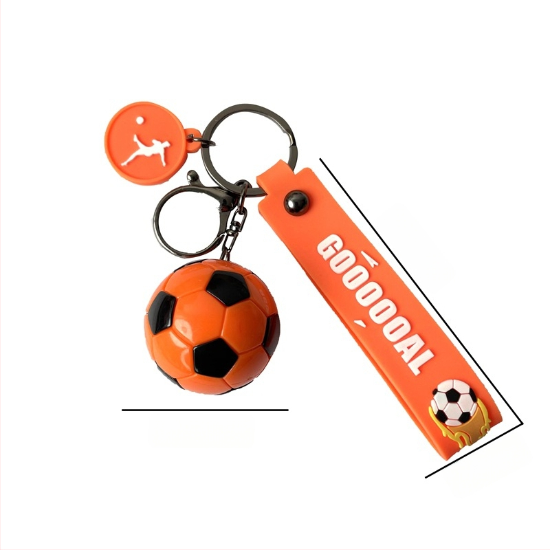 Uus jalgpallifännide maailmameistrivõistluste võtmehoidja ripats, peen meeste ja naiste jalgpalli moodne seljakoti ripats, autovõtmehoidja